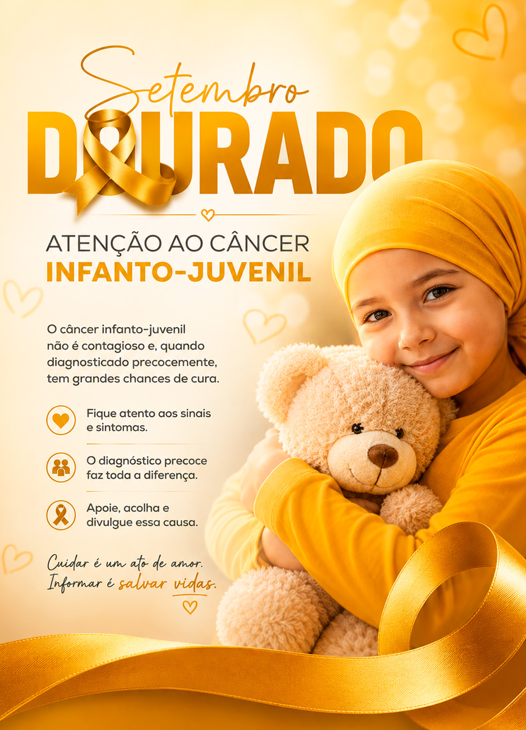 Setembro Dourado Atenção ao câncer infanto-juvenil M
